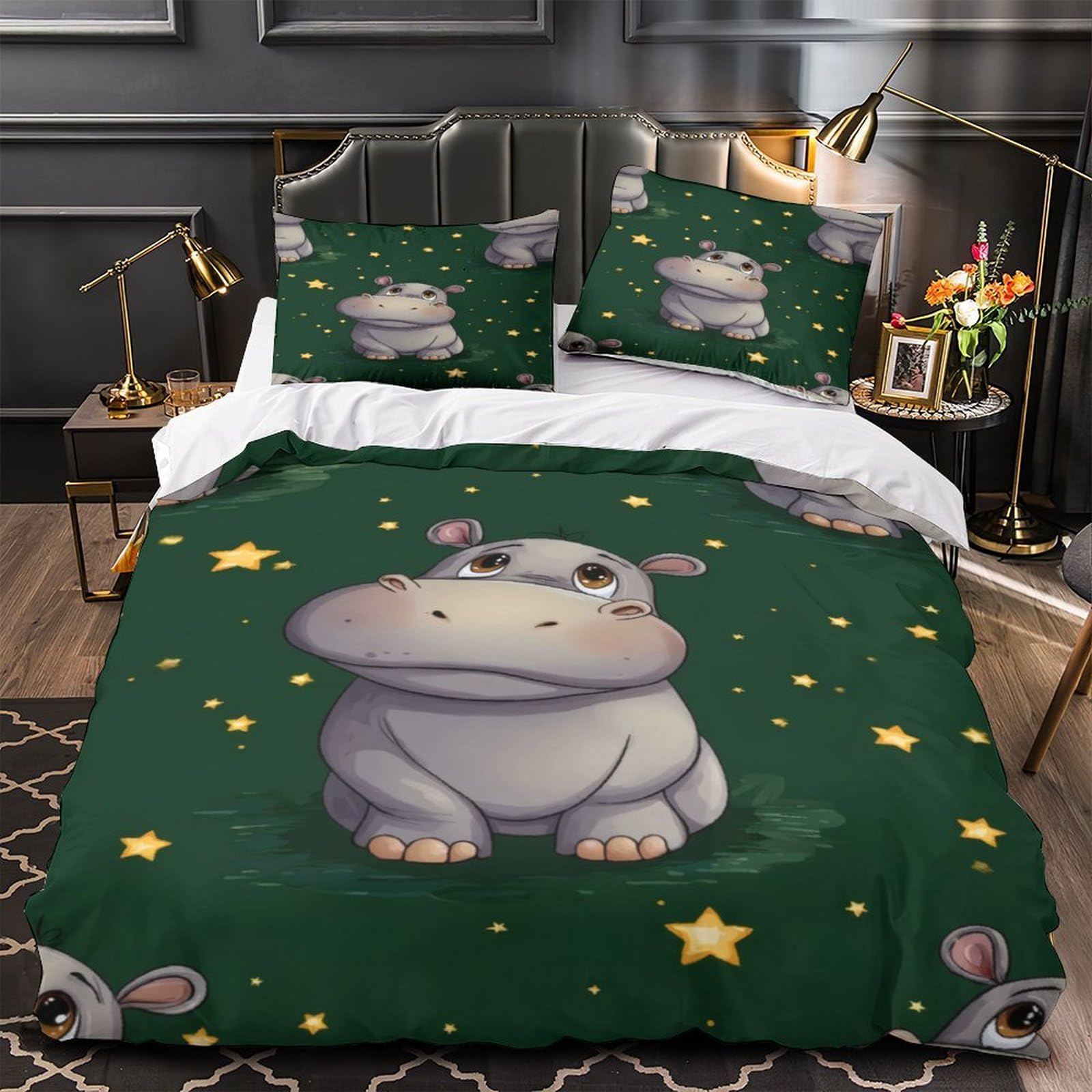 Housse de couette hérisson double pour des nuits douces et magiques