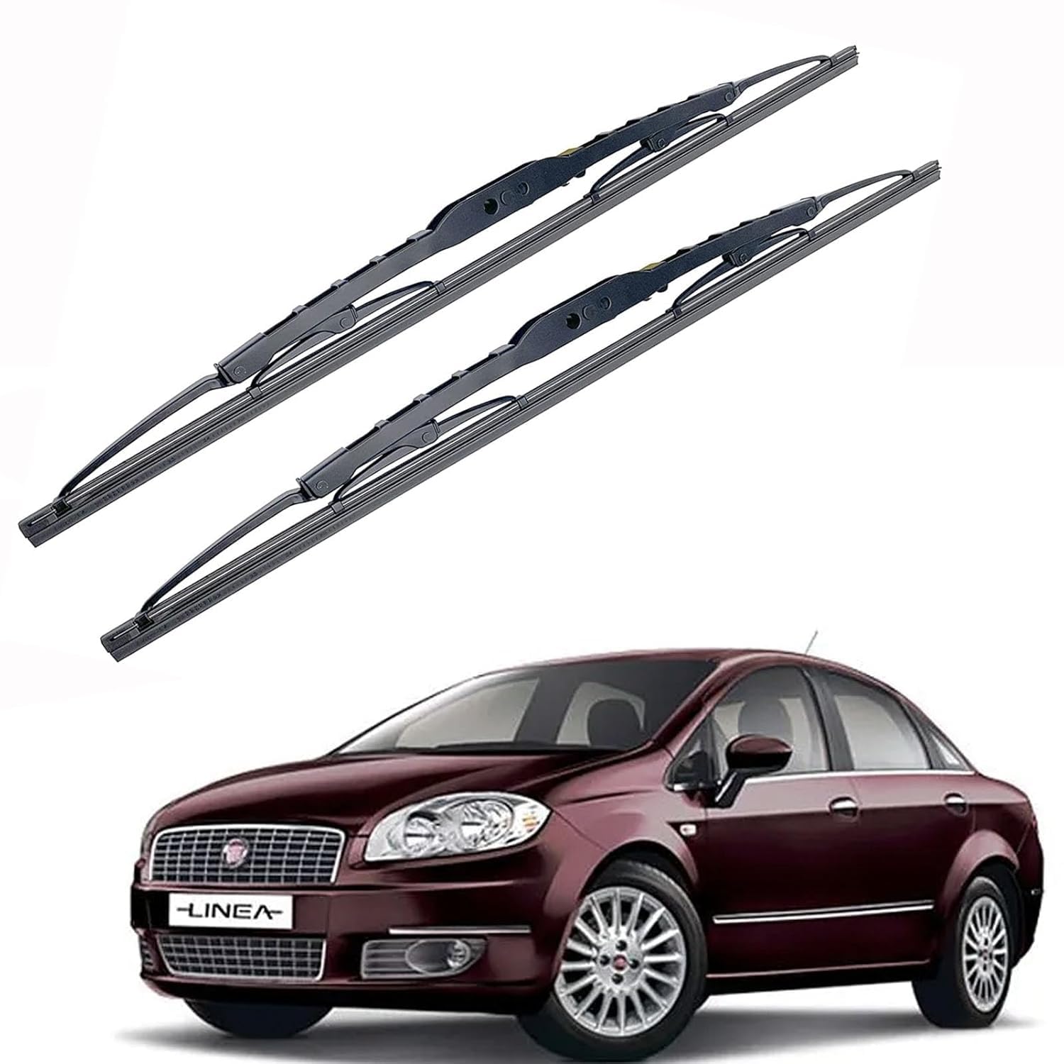 EAZYWHEELZ Front Windshield Car Soft/Framed Wiper Blades Compatible For Fiat Linea 22?+16?-image-14