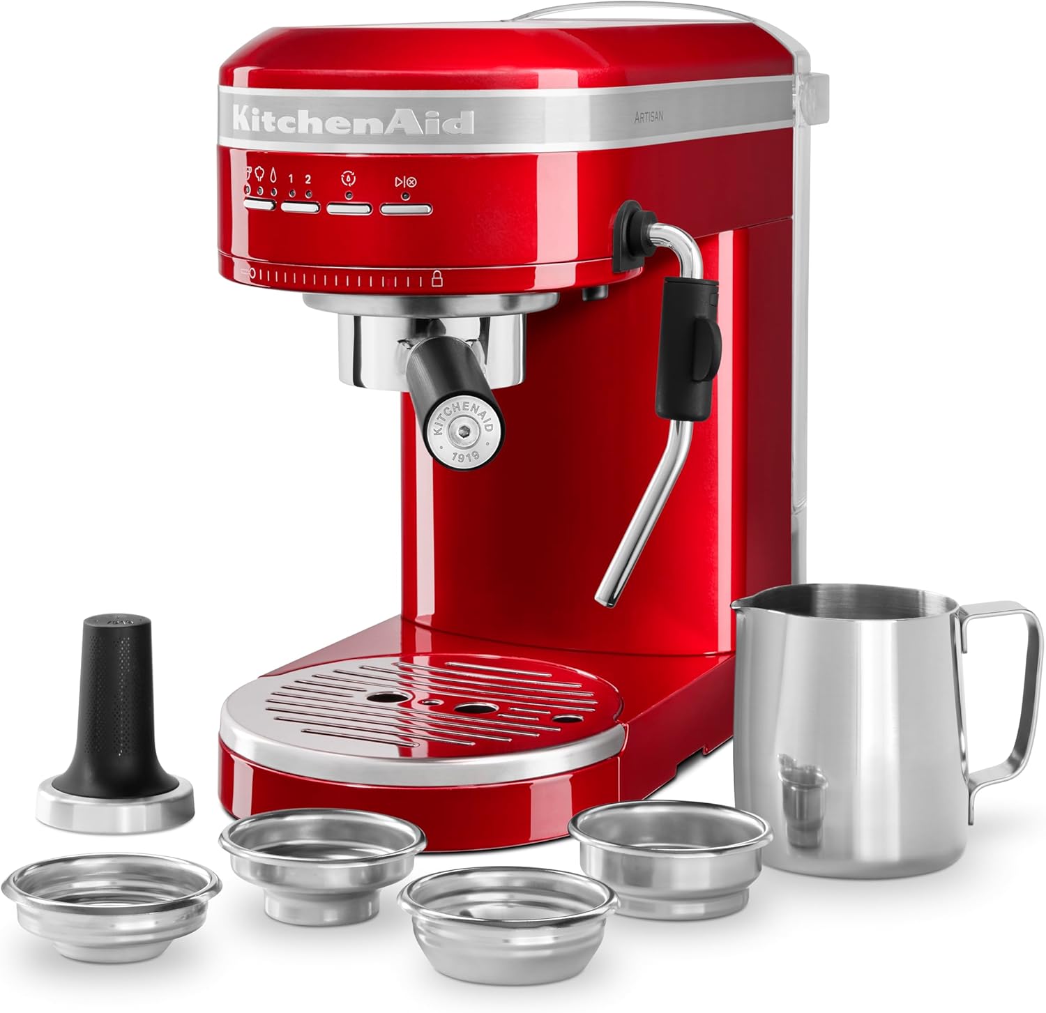 KitchenAid MACCHINA CAFFÈ ESPRESSO - ARTISAN - ROSSO MELA METALLIZZATO 5KES6503ECA KitchenAid MACCHINA CAFFÈ ESPRESSO - ARTISAN - ROSSO MELA METALLIZZATO 5KES6503ECA