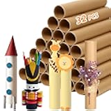 32 Pack Cardboard Tubes for Craft - 1.7 x 10 Inches, Empty Toilet Paper Rolls for Crafts Tubes Craft Supplies, Premium Kraft Paper Strong And Pressure-Resistant