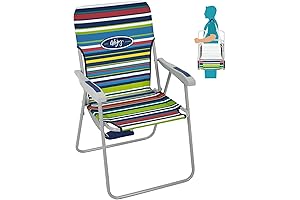 #WEJOY Folding Reading Lawn Chair for Adults, Lightweight Beach Chair with Shoulder...