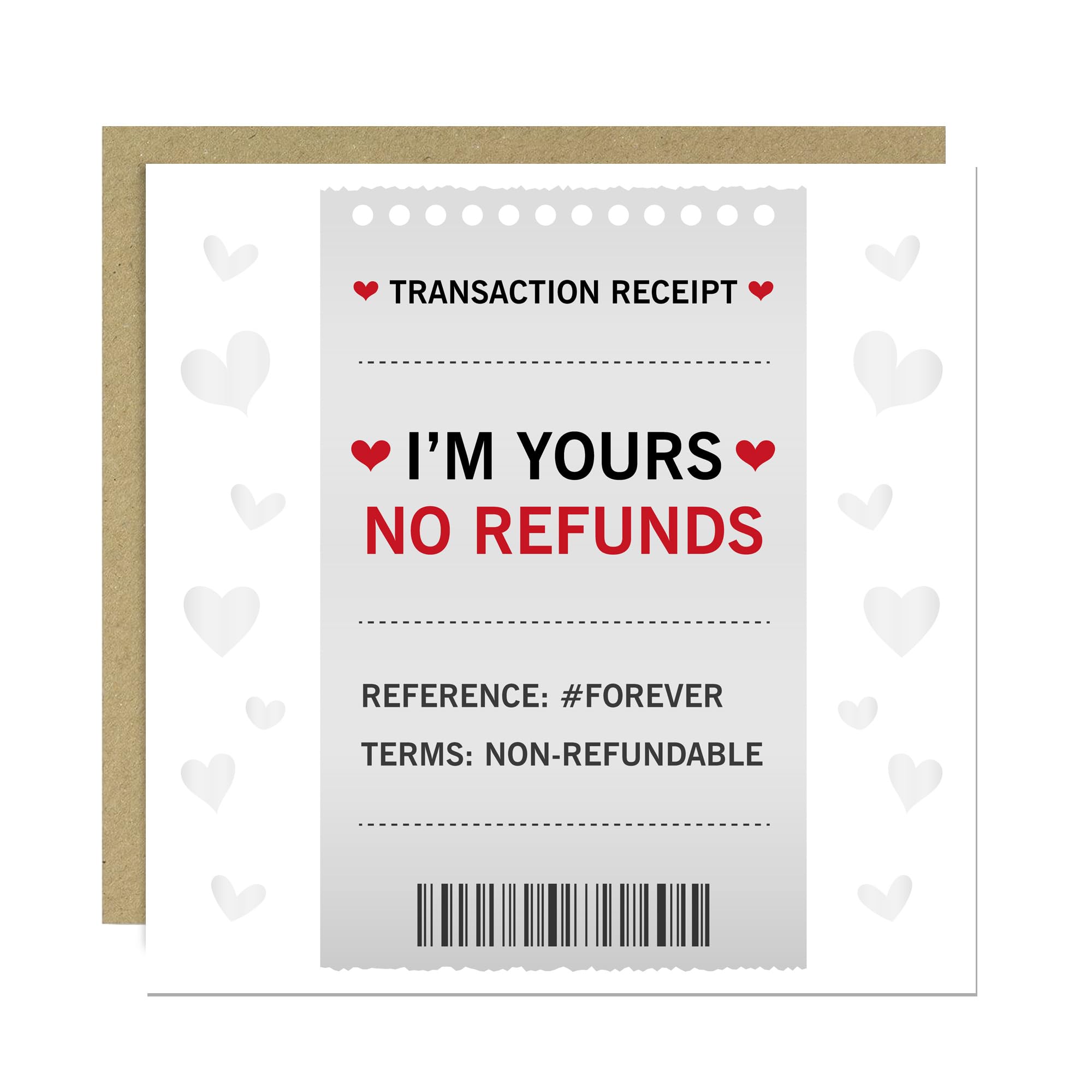 RED OCEAN Funny Anniversary Card, Rude Card For Husband Boyfriend Wife Girflriend, Anniversary Card For Him Her, With Kraft Envelope, Joke Card