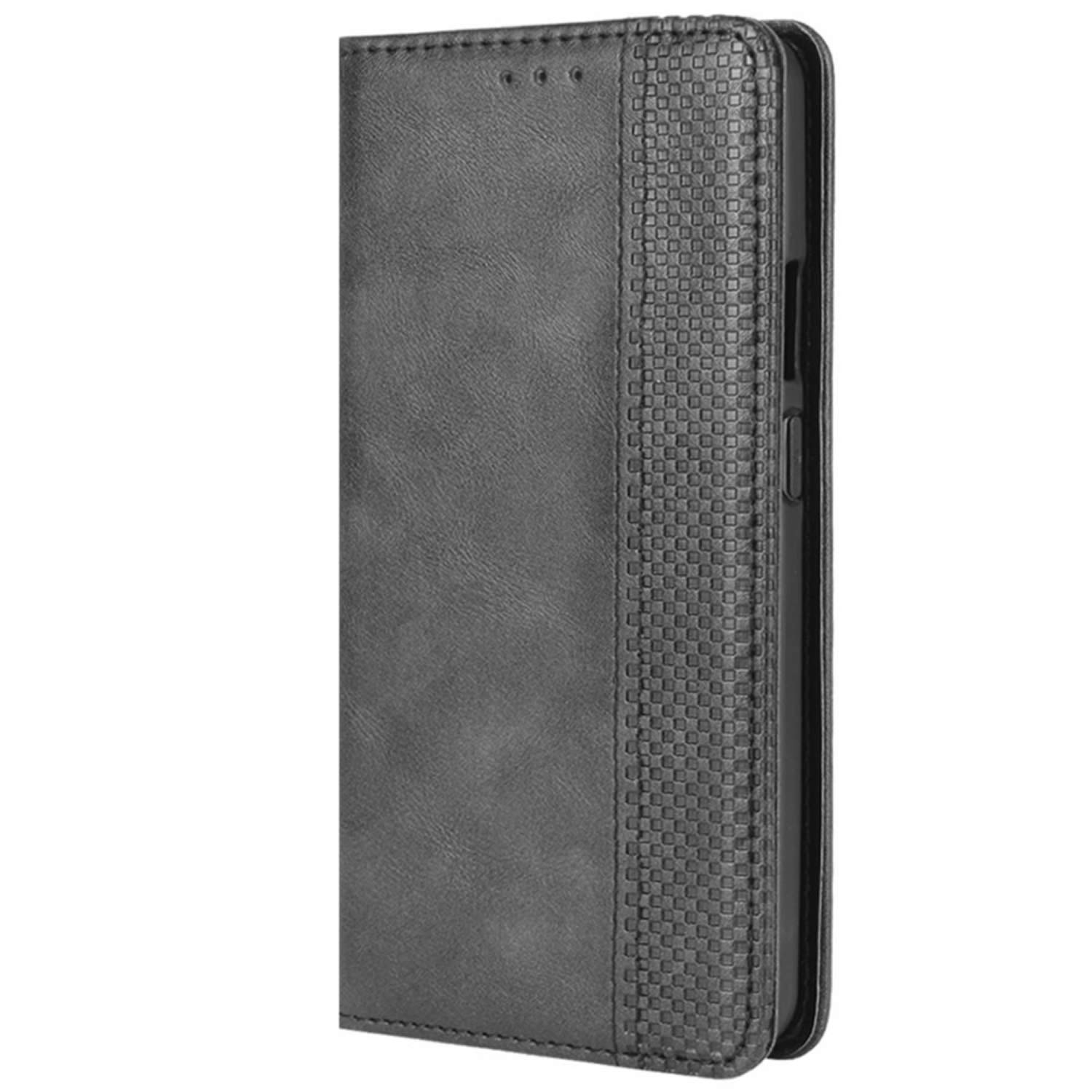 Custodia OnePlus Nord 5G In Pelle: Cover Flip Con Portafoglio, Chiusura Magnetica E Supporto, Colore Nero