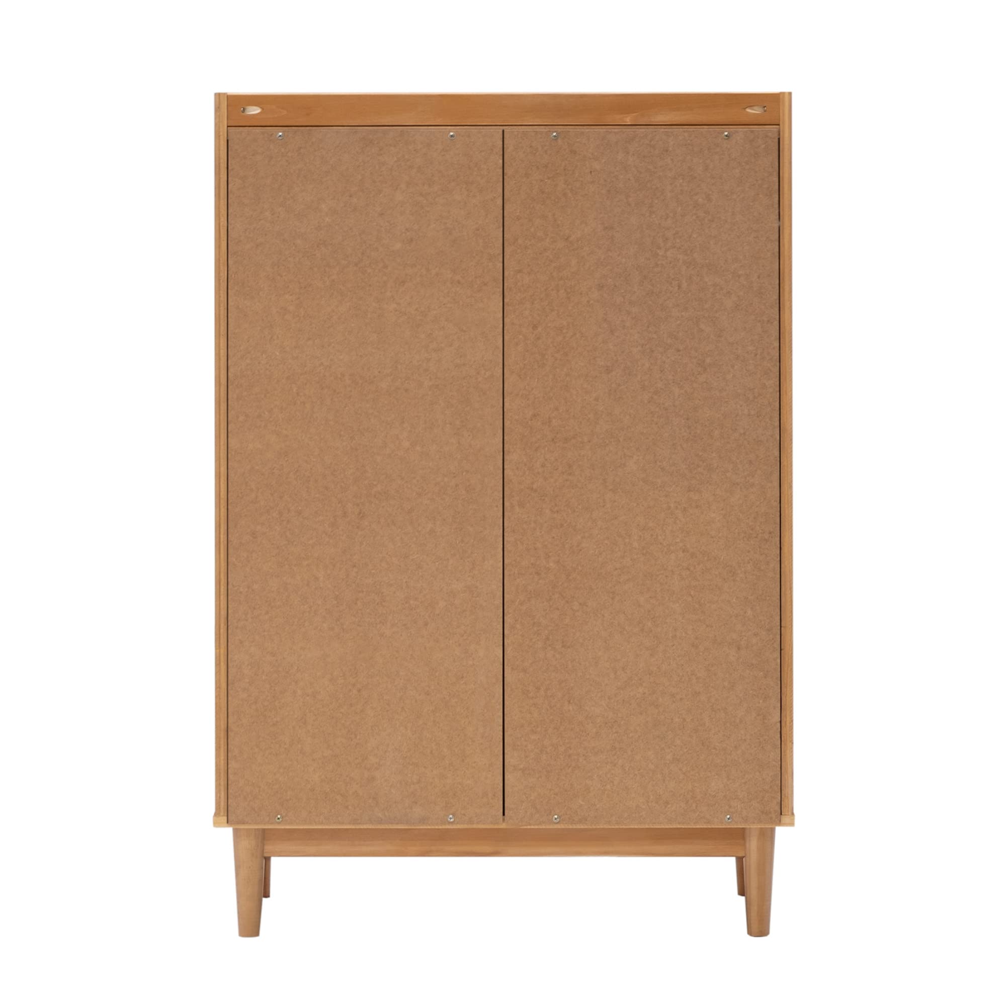 Classic Mid-Century Modern White 6-Drawer 57 in. Solid