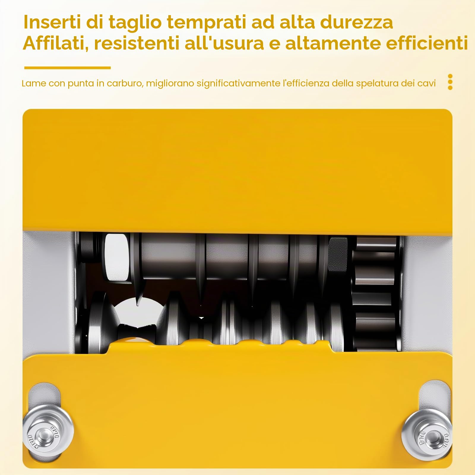 Macchina Spelafili, Spelafili A 6 Fori 3-17 Mm, Manuale/Elettrica | con Manico e Lama di Ricambio, Strumento Spelacavi Manuale Portatile, per Riciclaggio di Rottami di Rame