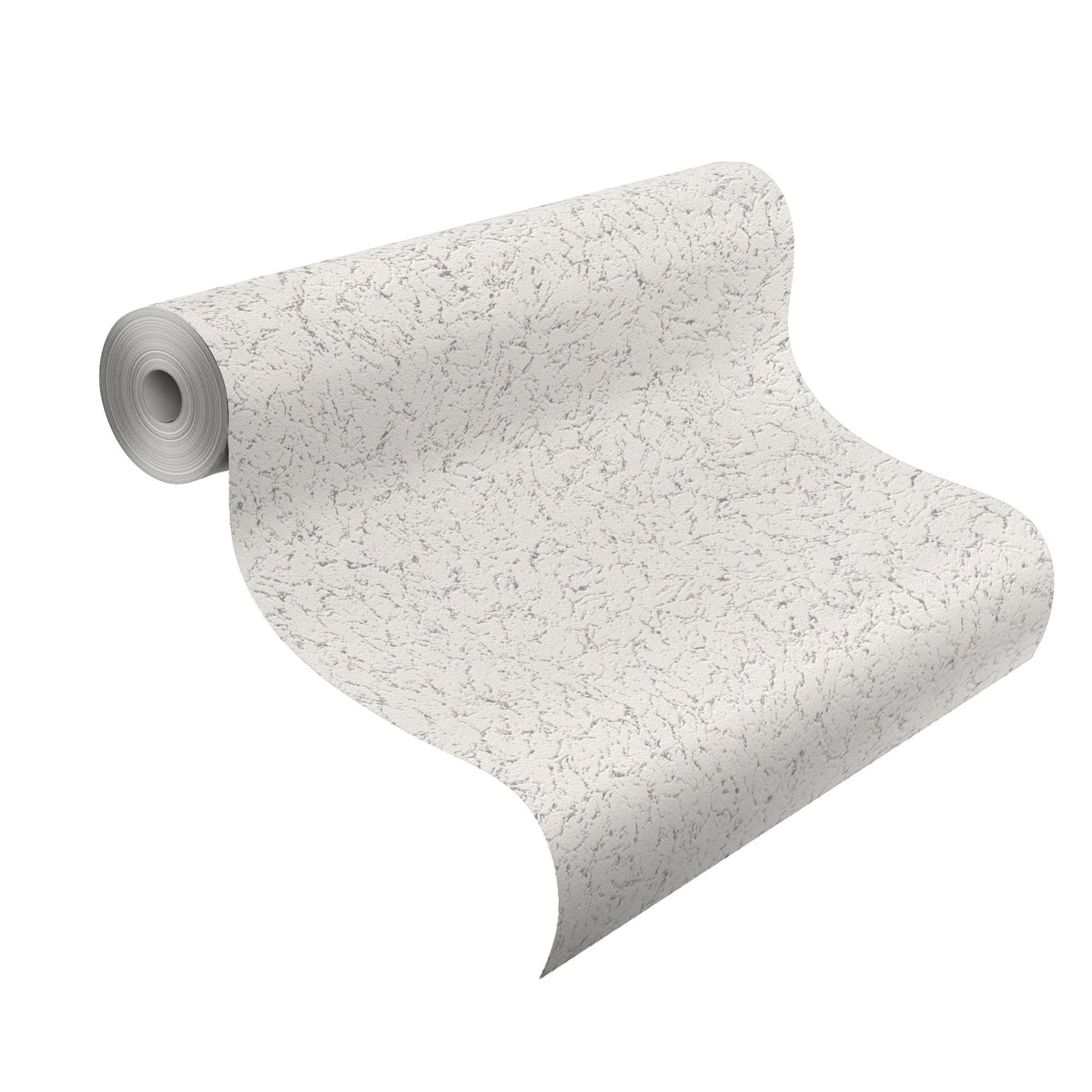Rasch Wallpaper 340419 - Paper Wallpaper with Plaster Texture, Plaster Look, 10.05 m x 0.53 m (L x W), White - Image 2