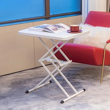 Standing Desk, Elevating Desk, Table, Foldable, Adjustable Height, Standing Table, Convenient to Carry Blue, 1