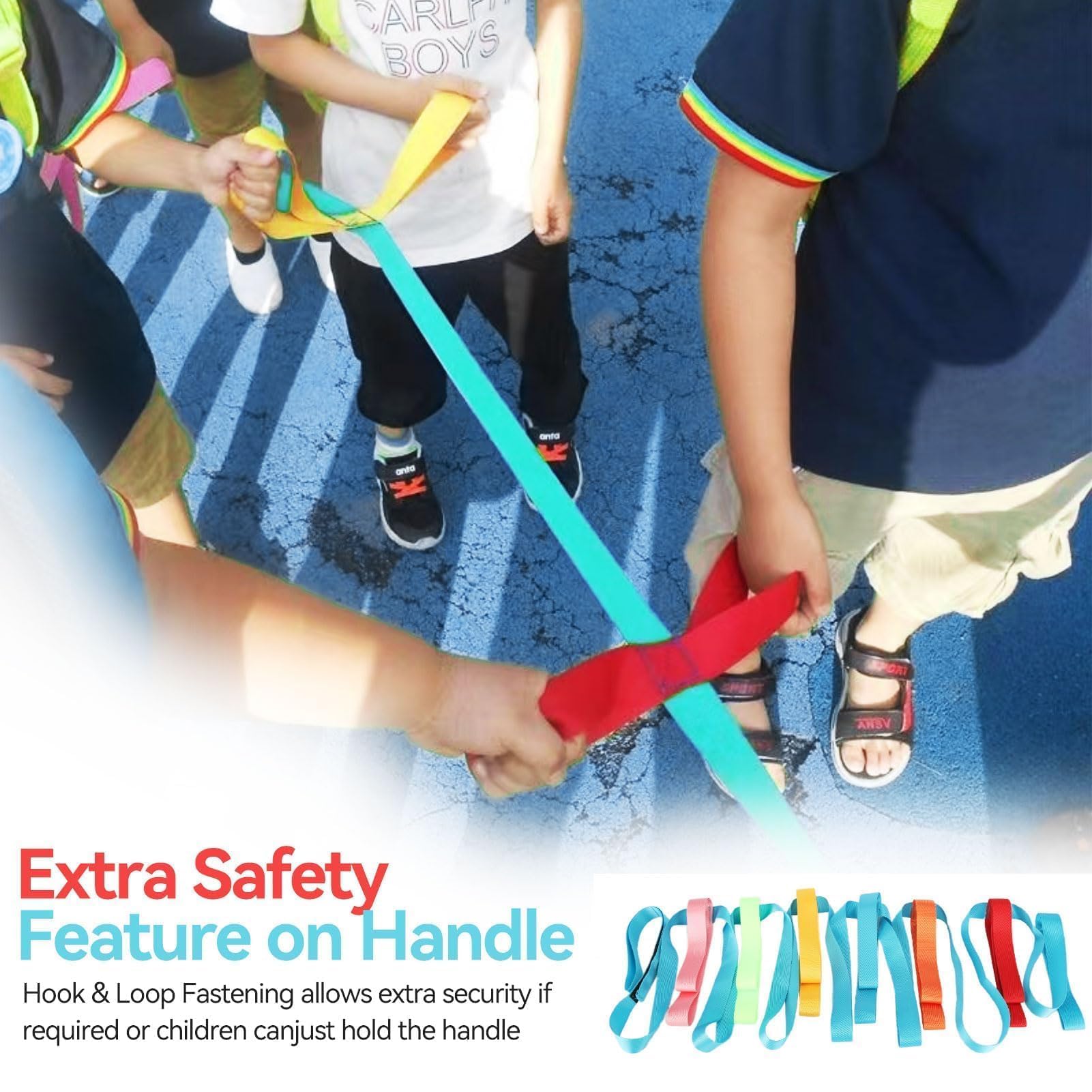 Kinder Laufleine - Buntes Sicherheitsseil Für Kindergarten & Ausflüge