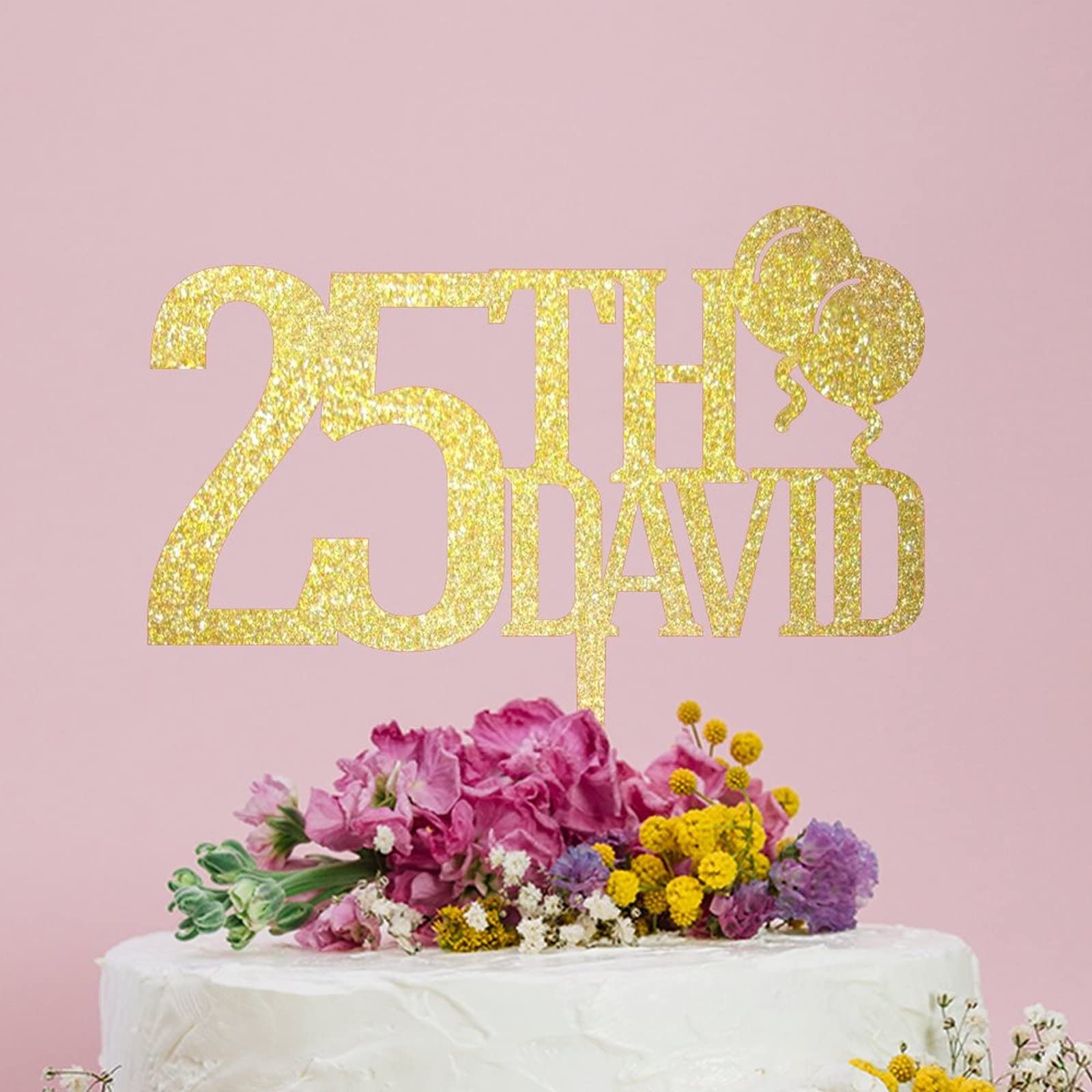 25 Adornos Acrílicos Para Tartas De Cumpleaños Con Números Del 0 Al 9