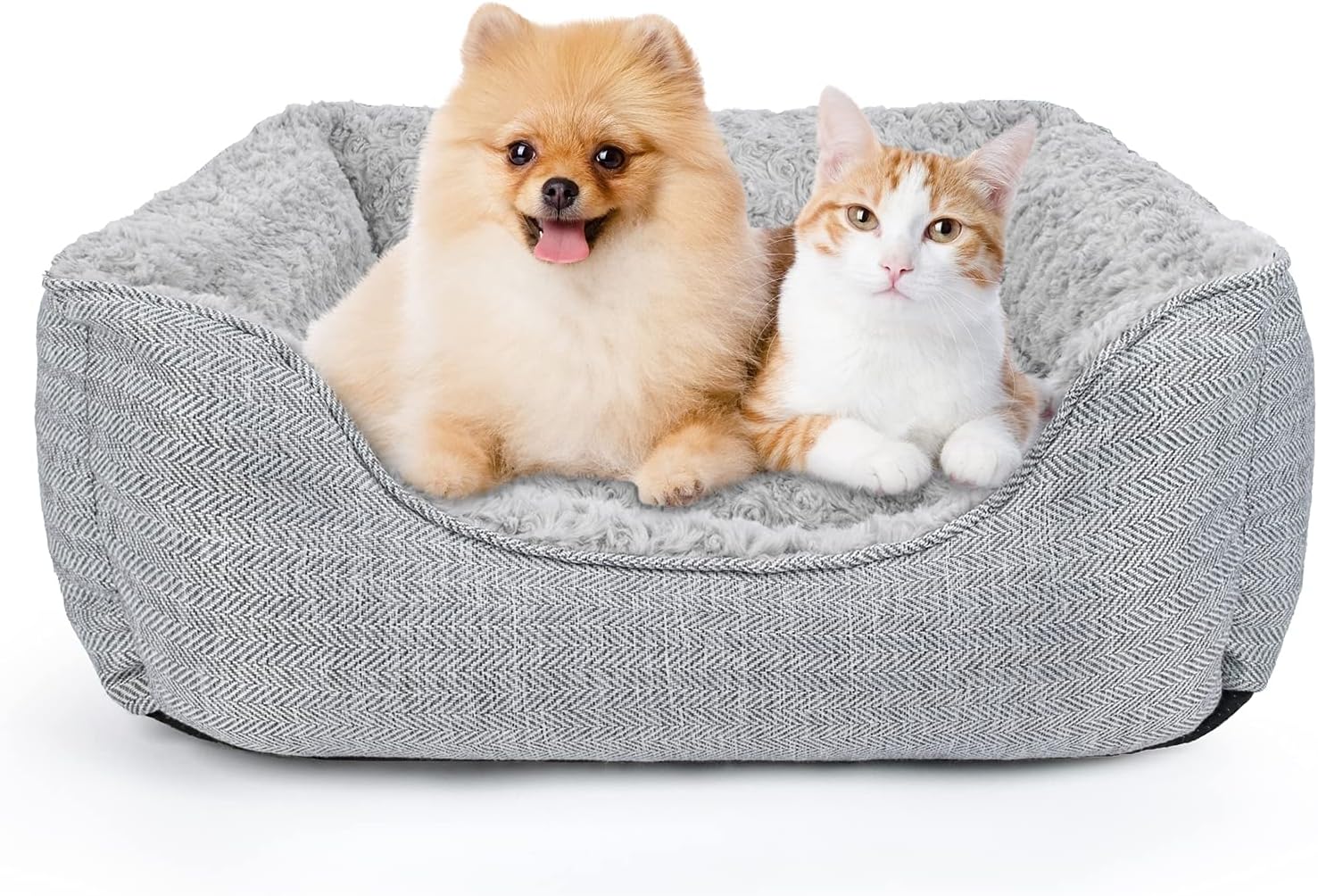 MIXJOY Dog Bed for Small Medium Large Dogs, Soft Rectangle Cat Beds for Indoor Cats, Comfortable Pet Bed with Anti-Slip Bottom,…