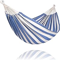 Vista 25 de SUNCREAT Hamaca colgante doble extragrande para camping, hamacas para 2 personas exteriores, resistente, gris oscuro con borlas