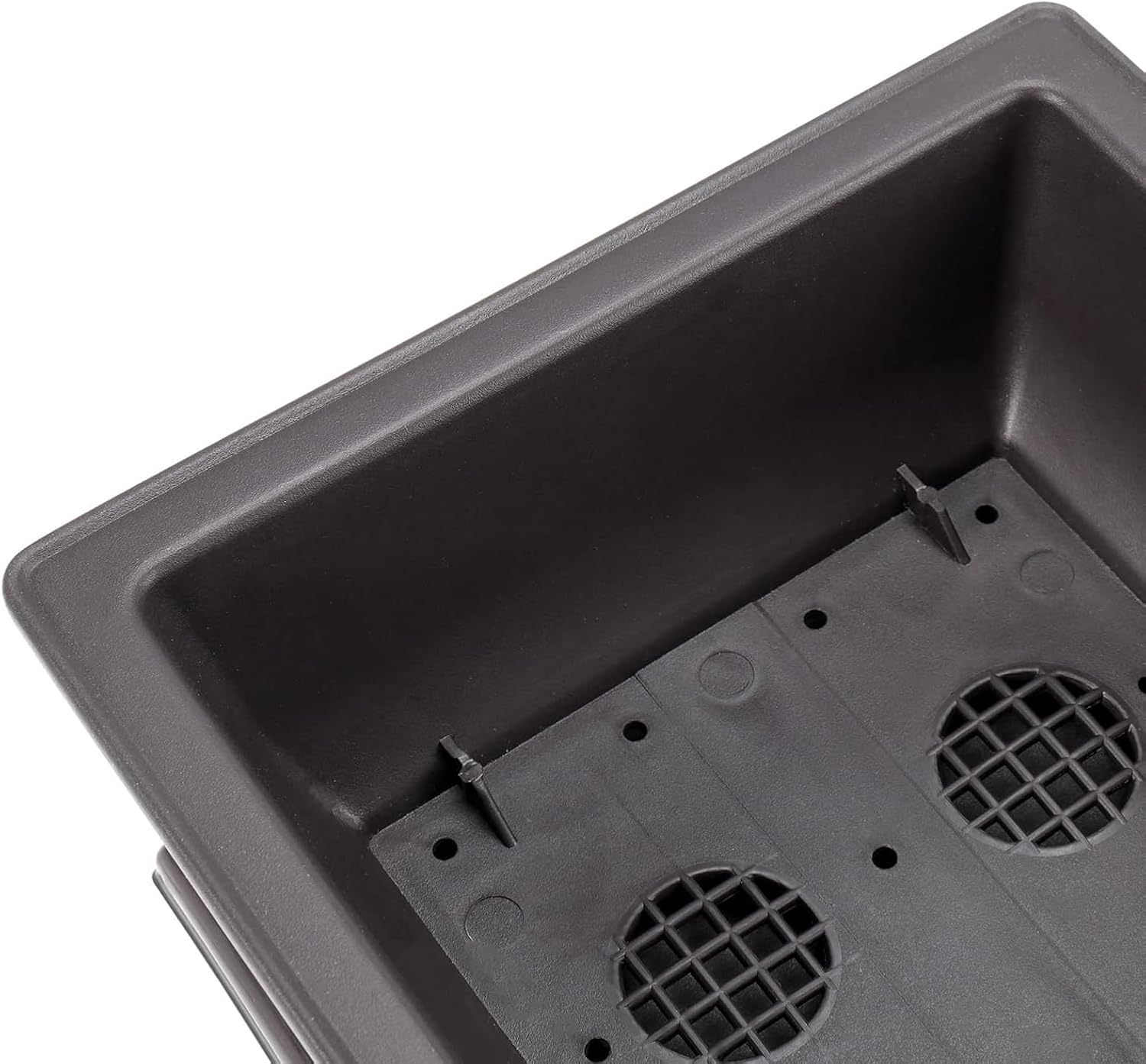 JEUIHAU 4 Pack 14 Inch Bonsai Training Pots with Tray, Rectangular Plant Pot with Drainage Hole, Brown Bonsai Tree Pot, Plastic Bonsai Planter Pots for Succulent, Herb, Flower, Potted Plant