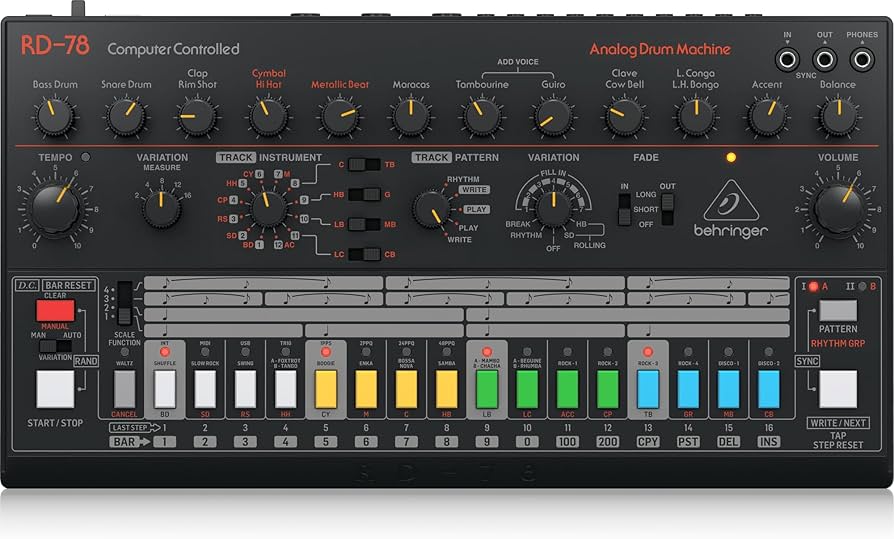 Amazon.co.jp: ベリンガー Behringer RD-78 アナログドラムマシン 15