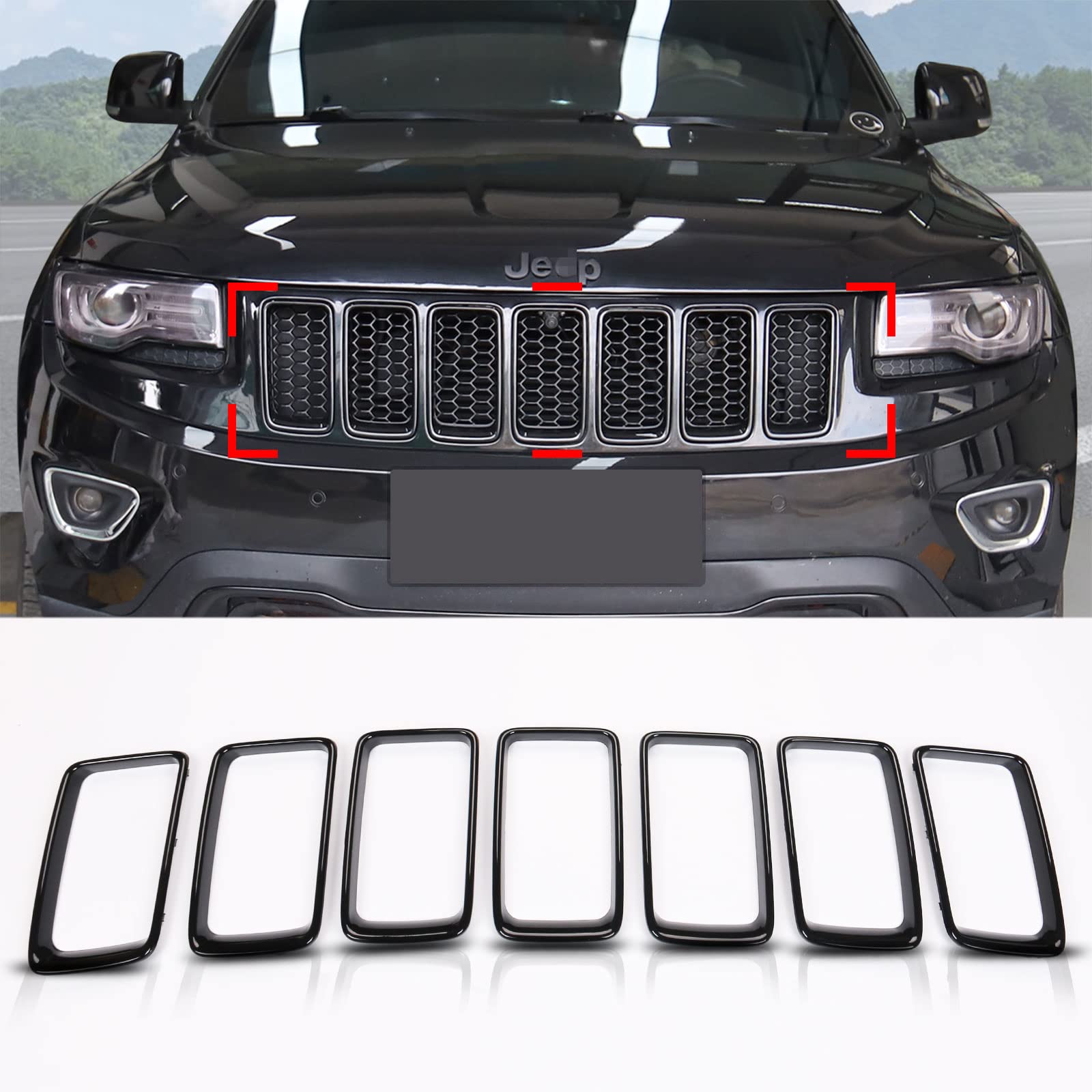 Photo 1 of JHO Front Grille Inserts Grill Rings