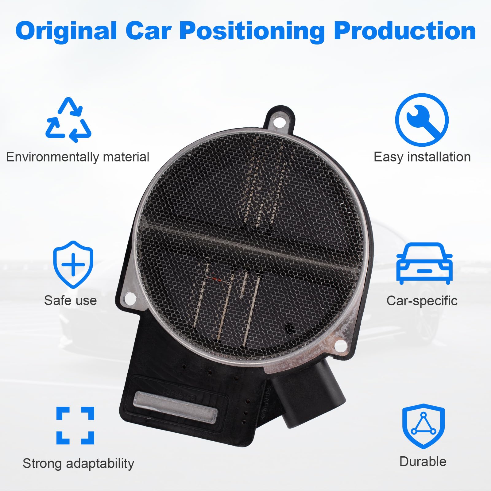Mass Air Flow Sensor Replacement For Chevy Silverado, GMC Sierra - 5 Prong, Compatible With 25318411
