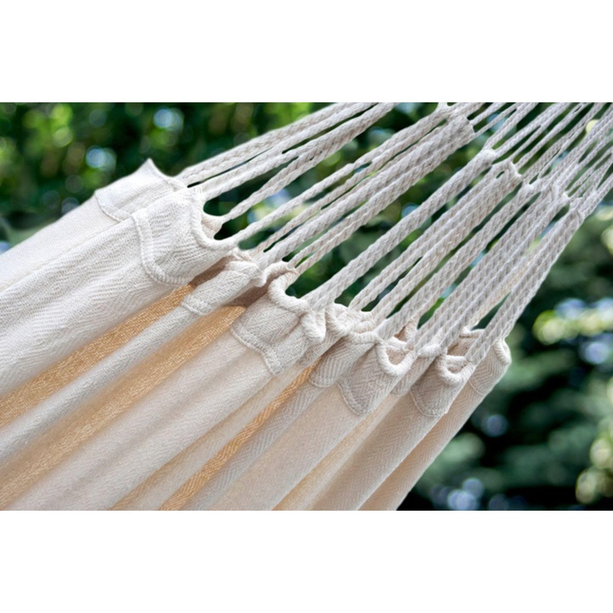 Potenza Amaca da Giardino con Supporto in Acciaio ZINCATO A CALDO – Amaca Doppia 230x160 cm, 200 kg in 100% Cotone con Struttura lunga 365 cm, Portata 220 kg, con Telaio Resistente alle Intemperie