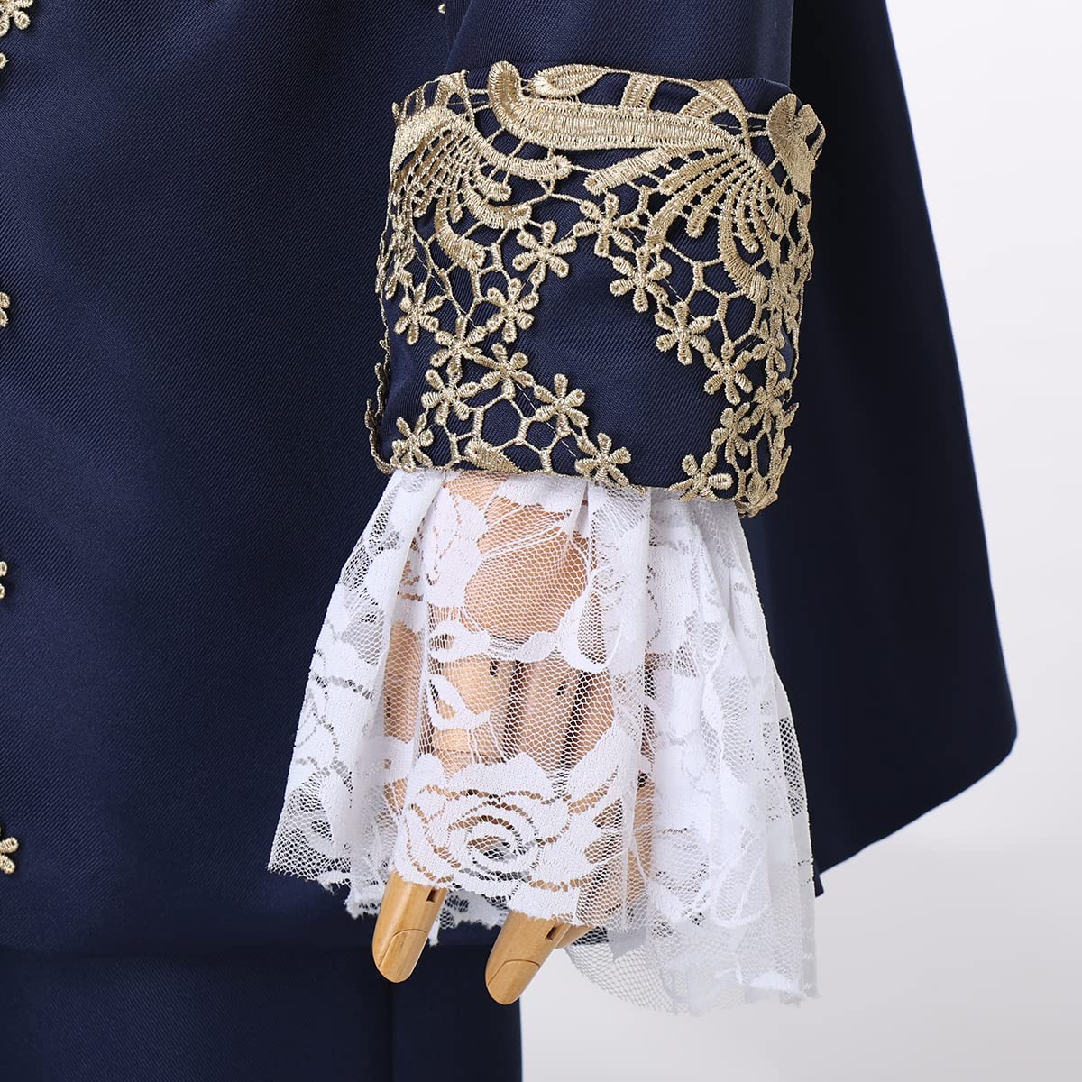 FAD-4U Costume Médiéval Manteau Victorien pour Homme Style Rococo Steampunk Gothique Prince Manteau Costume Mariage invités Makeup Party