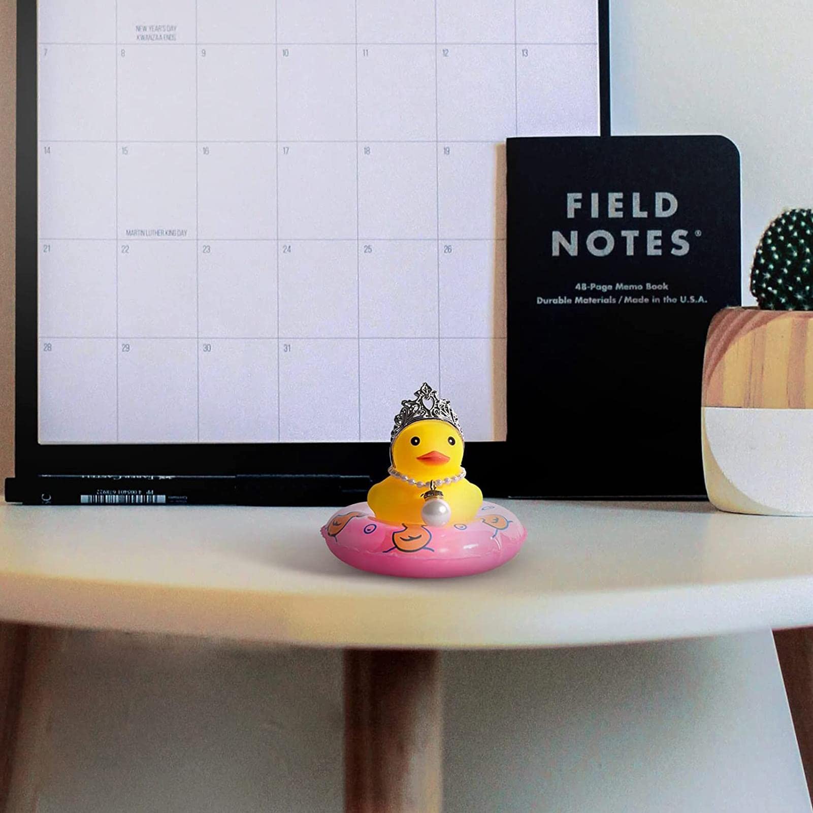 Paperella Di Gomma Per Cruscotto Auto - Con Occhiali E Cappello, Decorazione Divertente - Foto 2