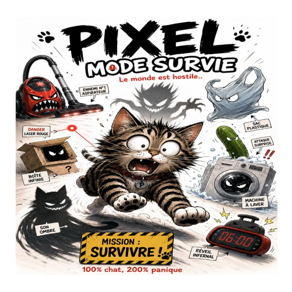 Pixel le Chat – Livre drôle pour petits et grands avec un chat mignon