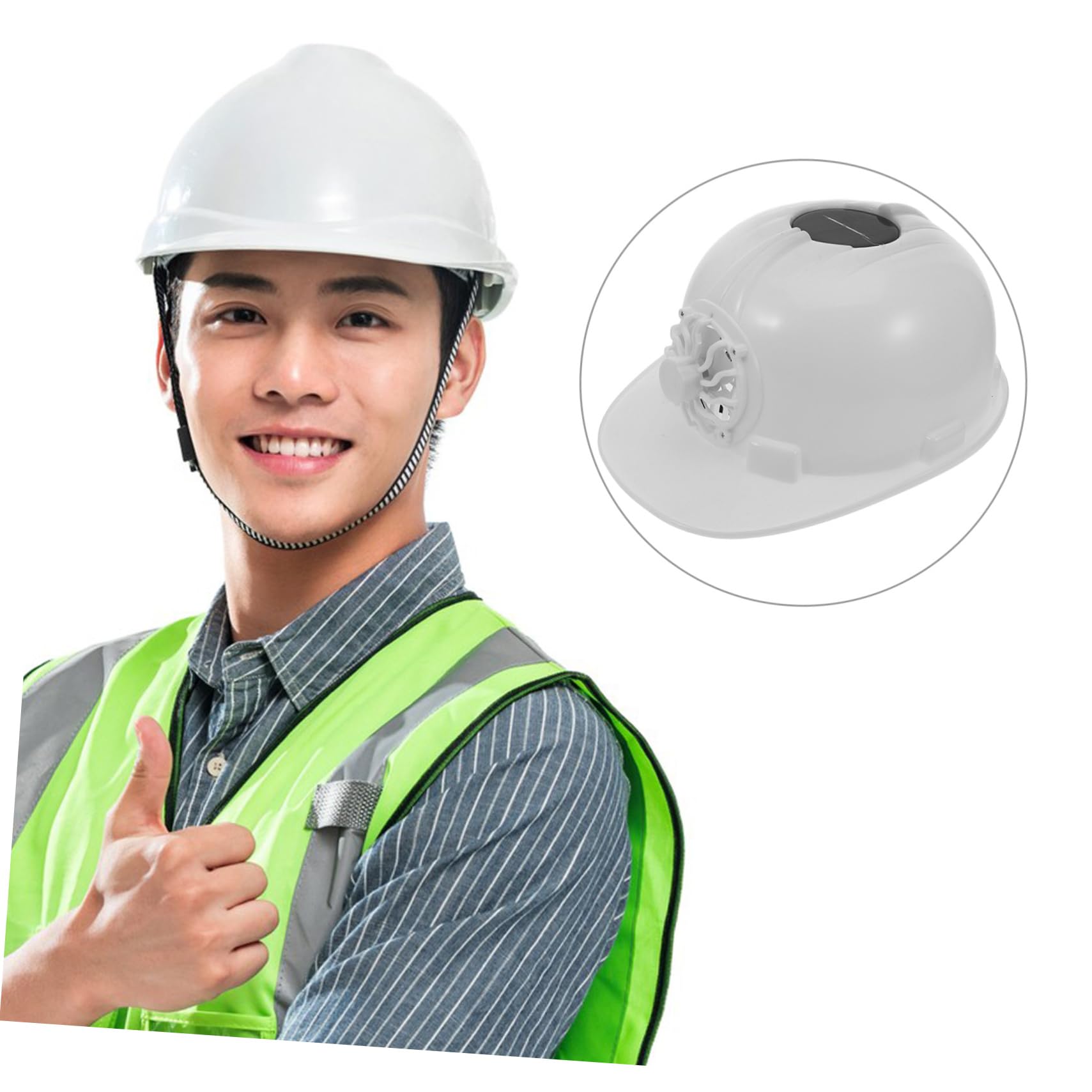 Casco Ventilador Construcción Sombrero Hombres Casco Ventilador Ventilador De Solar Casco con Ventilador Solar Casco con Ventilador Sombrero De Trabajo Casco De