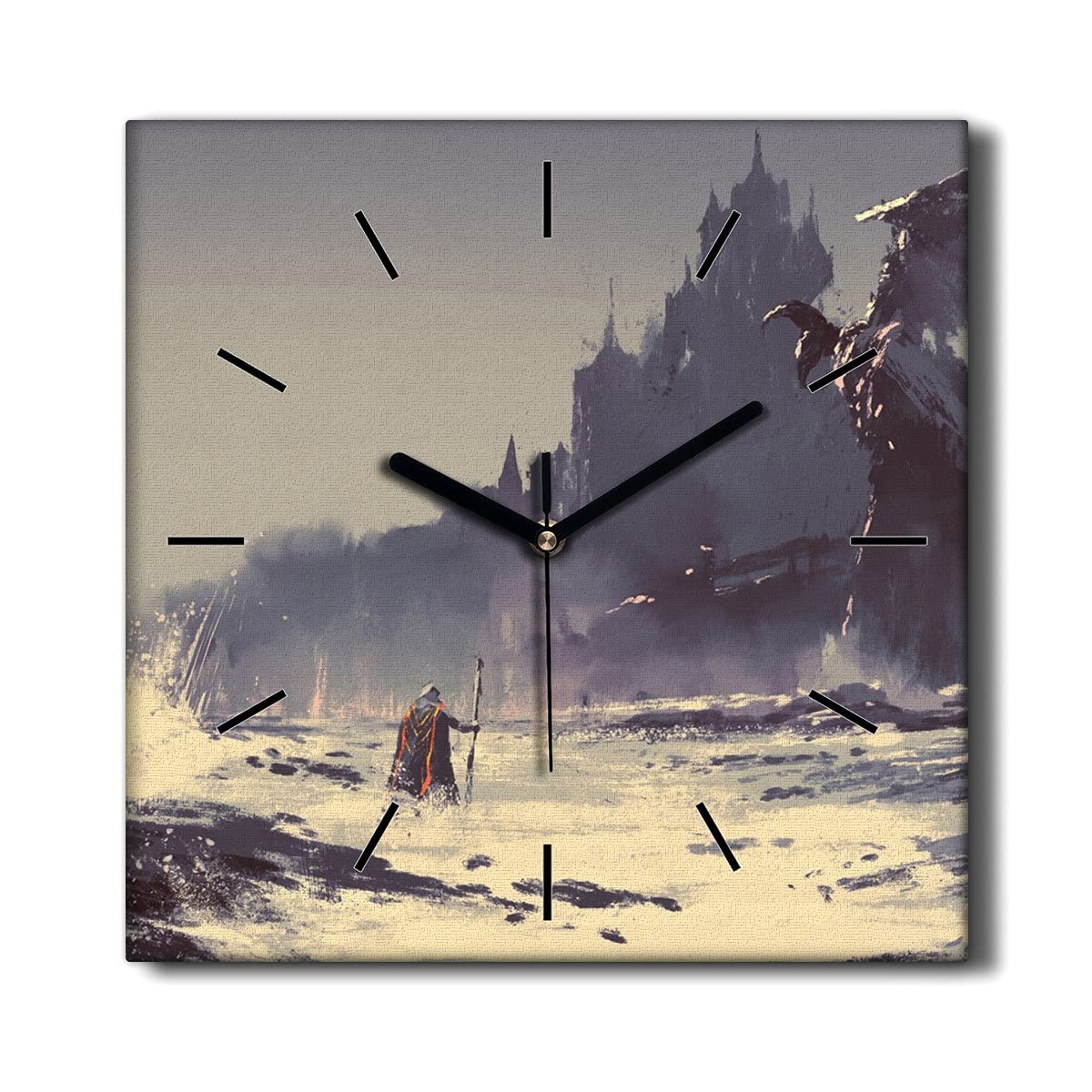 Horloge sans tic-tac 30x30cm pour une décoration murale calme