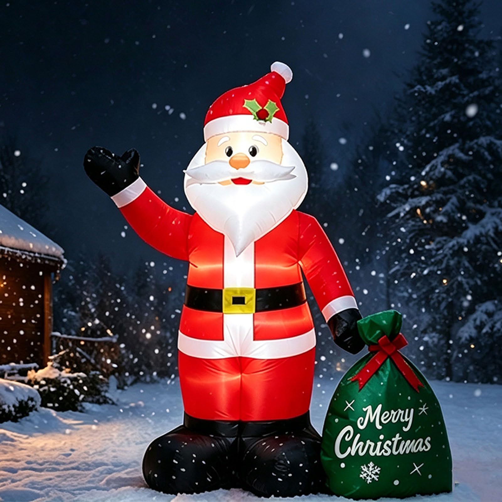 Inflables navideños Papá Noel 120cm Decoración navideña Inflable