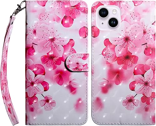 Funda para iPhone 15 Plus, iPhone 15 Plus de 6.7 pulgadas, con ranura para tarjetas de crédito, soporte magnético, a prueba de golpes, funda de