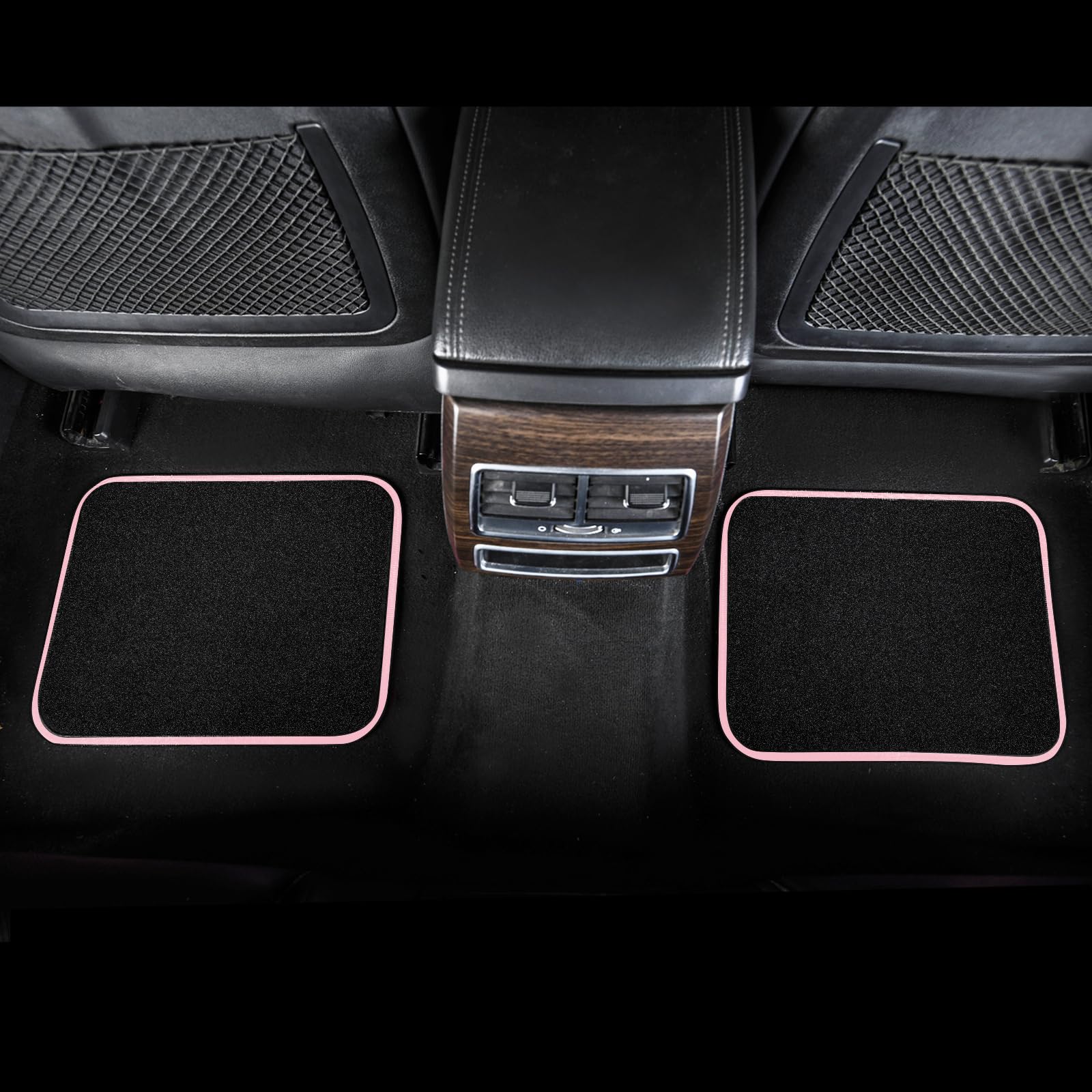 August Auto Universal Fit Pink Trim Design Carpet Car Floor Mats Fit for Sedan SUVs Truck Vans Set — view 5