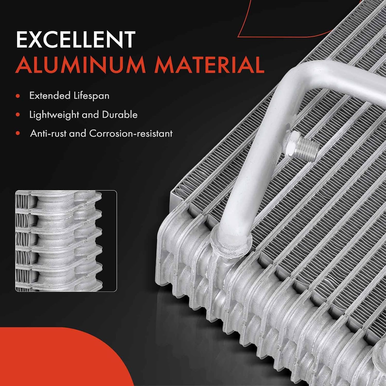 A-Premium AC Evaporator Core Compatible with Chevrolet W3500 Tiltmaster/W4500 Tiltmaster/W5500 Tiltmaster/W5500HD Tiltmaster/W6500 Tiltmaster/W7500 Tiltmaster & Isuzu NPR/NPR-HD/NQR/NRR