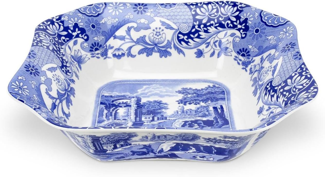 Spode Blue Italian Square Serving Bowl