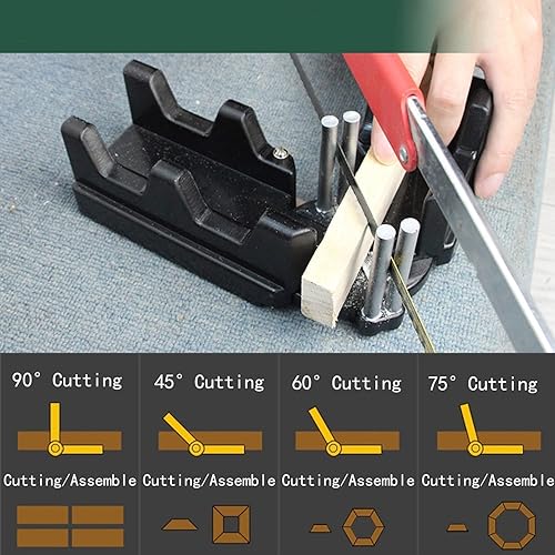 Miniatura 6 de Herramienta de corte de ángulo de medición de inglete 2 en 1, kit de inglete de medición para instalación de tuberías, mejoras para el hogar,