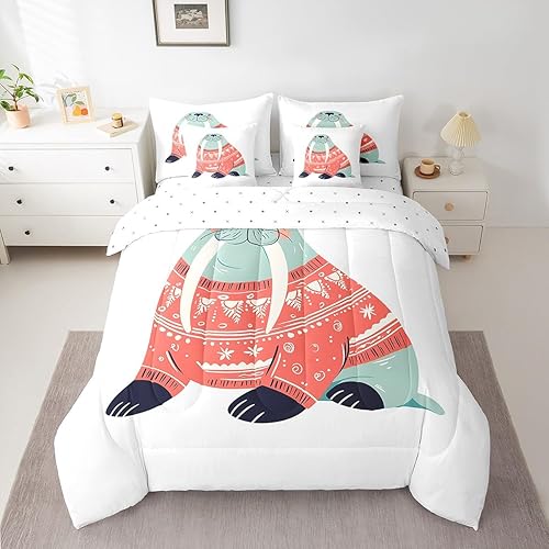 Miniatura 9 de Manfei Juego de edredón de 7 piezas con notas musicales tamaño individual, juego de cama con temática musical retro para niños y niñas, ropa de cama