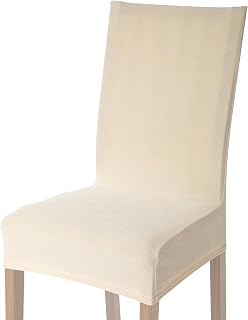 Viste tu hogar Pack 4 Funda Silla con RespaldaComedor y Hogar de 45 a 55 CM, 100% Poliéster, Impermeable, Fácil de Instalar y Limpiar, Diseño Jacquard, Beige