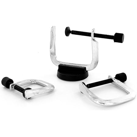 Modelcraft PCL1003 3 G-Clamps and magnet, Silver