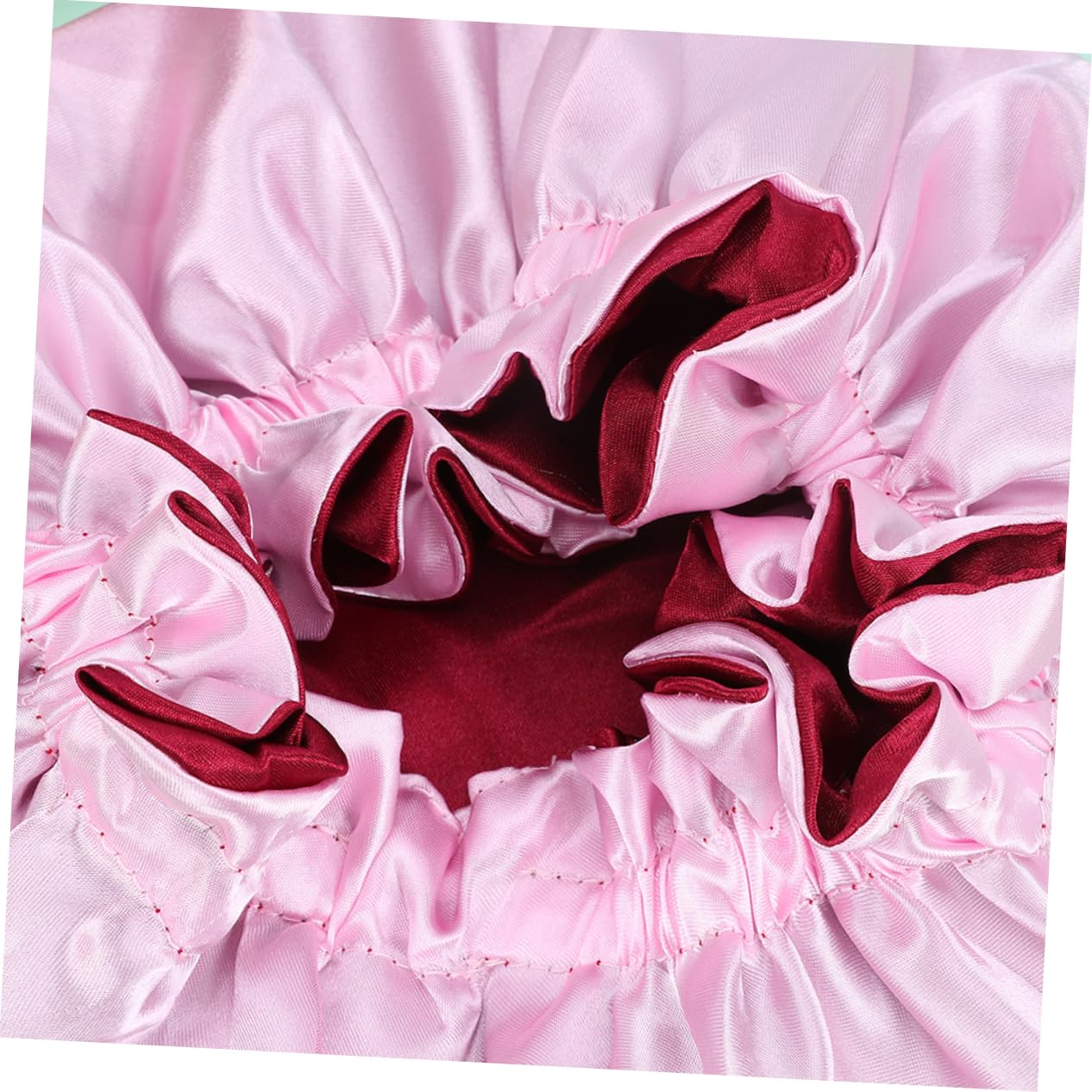 FOMIYES 6piezas Gorro De Elástico Para Protección De Cabello Sombrero Transpirable De Satinado Para Casa y Rosa