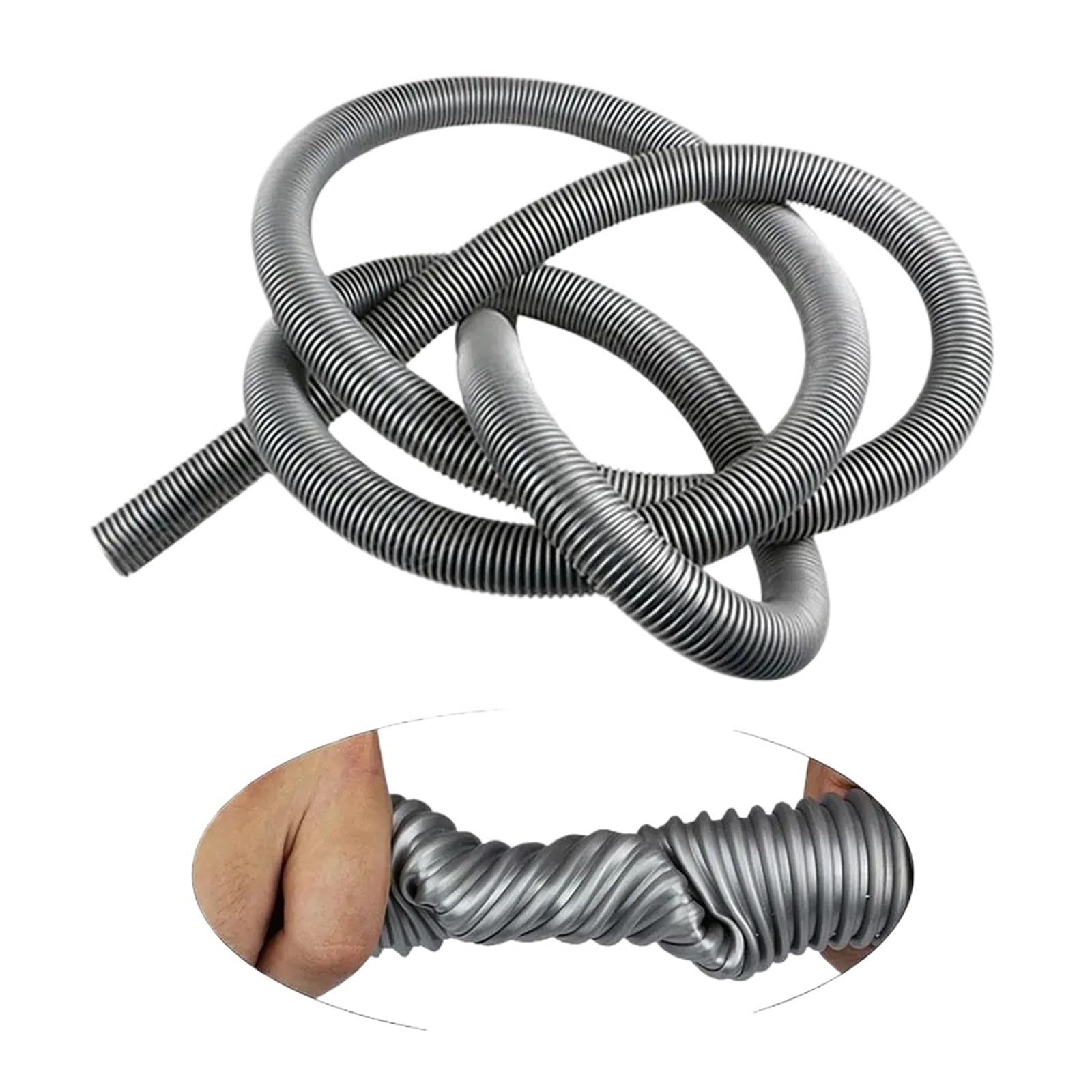 Manguera De Aspiradora 3 Metros/5m, Diámetro Interior Universal 32mm, Extendida For, Corrugada EVA Con Rosca Flexible(Grey-3m)