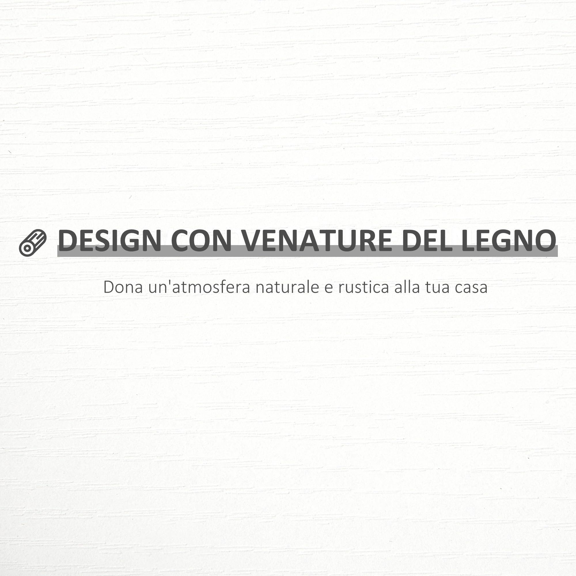 HOMCOM Set 3 Mensole da Parete Portaoggetti in Legno 80x18x18 cm Bianco | Mensole da Muro, per Soggiorno, Cucina e Cameretta