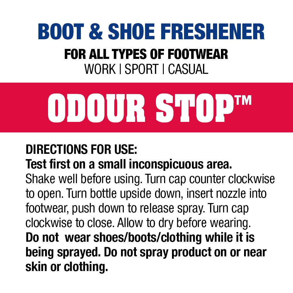 Moneysworth and Best Shoe Care INC. Best Odor Stop Shoe and Boot Freshener & Deodorizer Spray-Neutralizes Odors, Keeps Shoes, Sneakers, Boots and All Footwear Smelling Fresh-Spray Applicator for Full Coverage, 5.5 oz