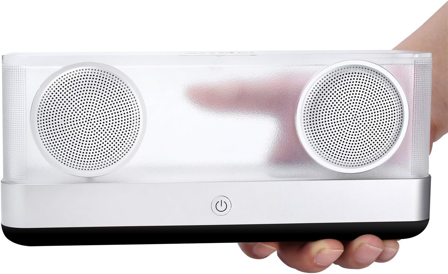 Wireless Bluetooth Speaker,BassPal i30 Transparent Portable Speakers V4.2 with TF Card Slot,12h Playtime,20W HD Stereo Sound and Bold Bass,66ft Bluetooth Range for Phones,PC,Tablets etc.Gift Ideas