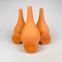 3 x 400 ml Terracotta Oyas with Lid – Ideal for Small Pot – Eco-Friendly Automatic Watering for Indoor and Outdoor Plants – Up to 1 Week