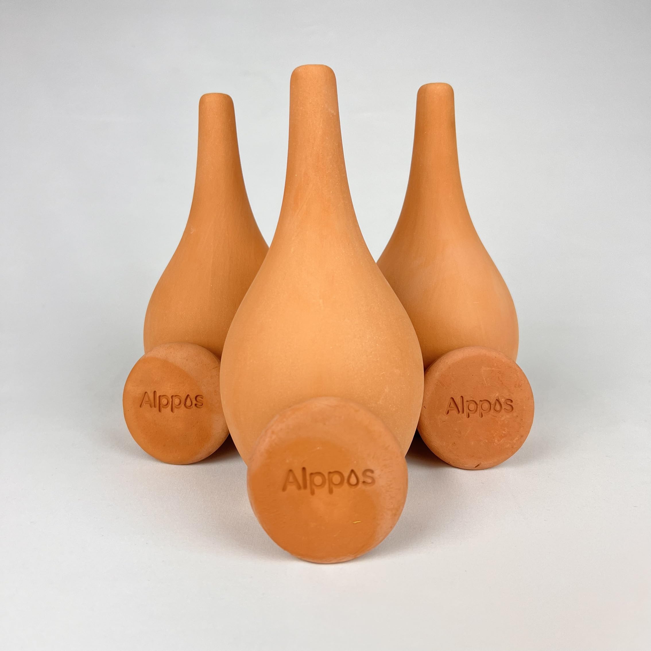 3 Oyas à Planter 400 ML en Terre Cuite avec Couvercle – Ideale pour Petit Pot - Arrosage Automatique Écologique pour Plantes d’Intérieur et d’Extérieur – Autonomie Jusqu’à 1 Semaine-