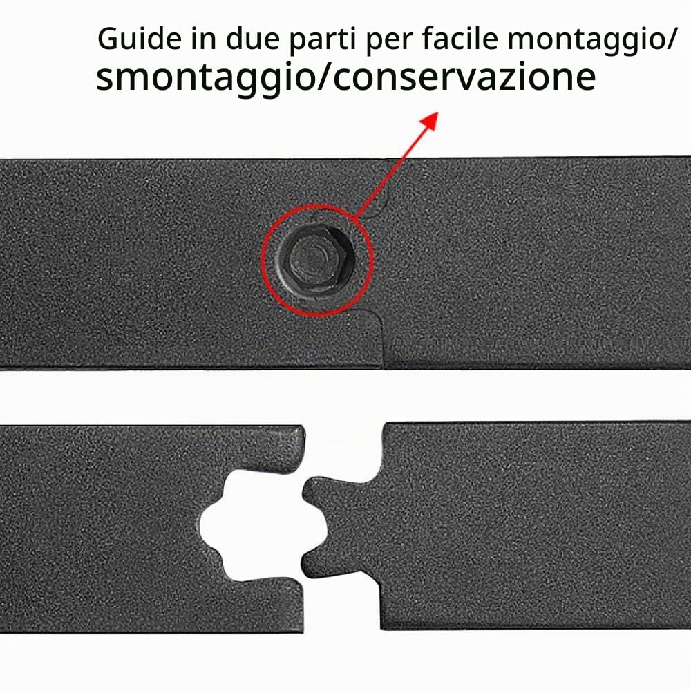 Yaheetech Binario per Porta Scorrevole Kit Accessori con Guida per Porte Interne Esterne Portata 100 kg 6FT/183 cm