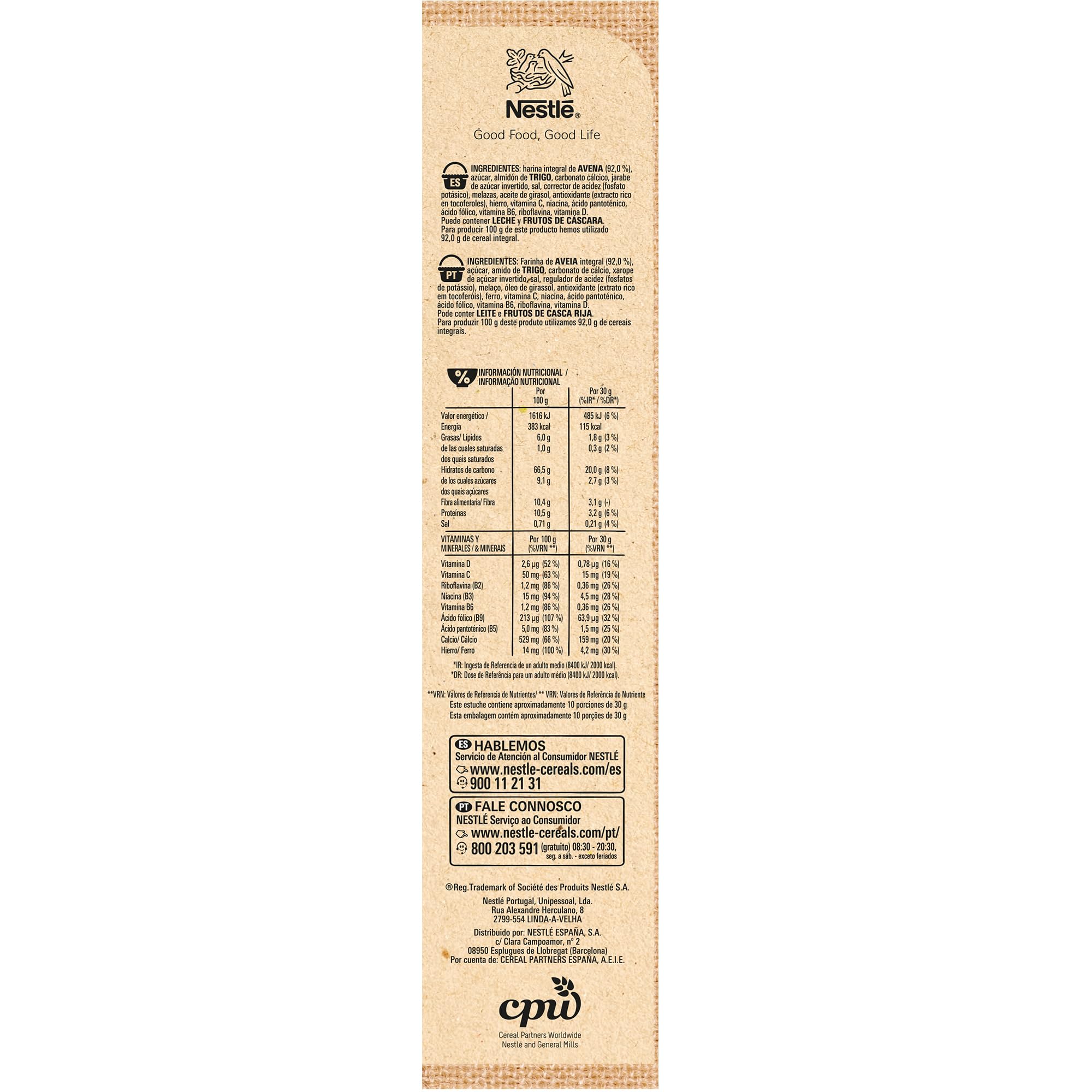 Nestlé Cheerios Cereales de Avena 300g