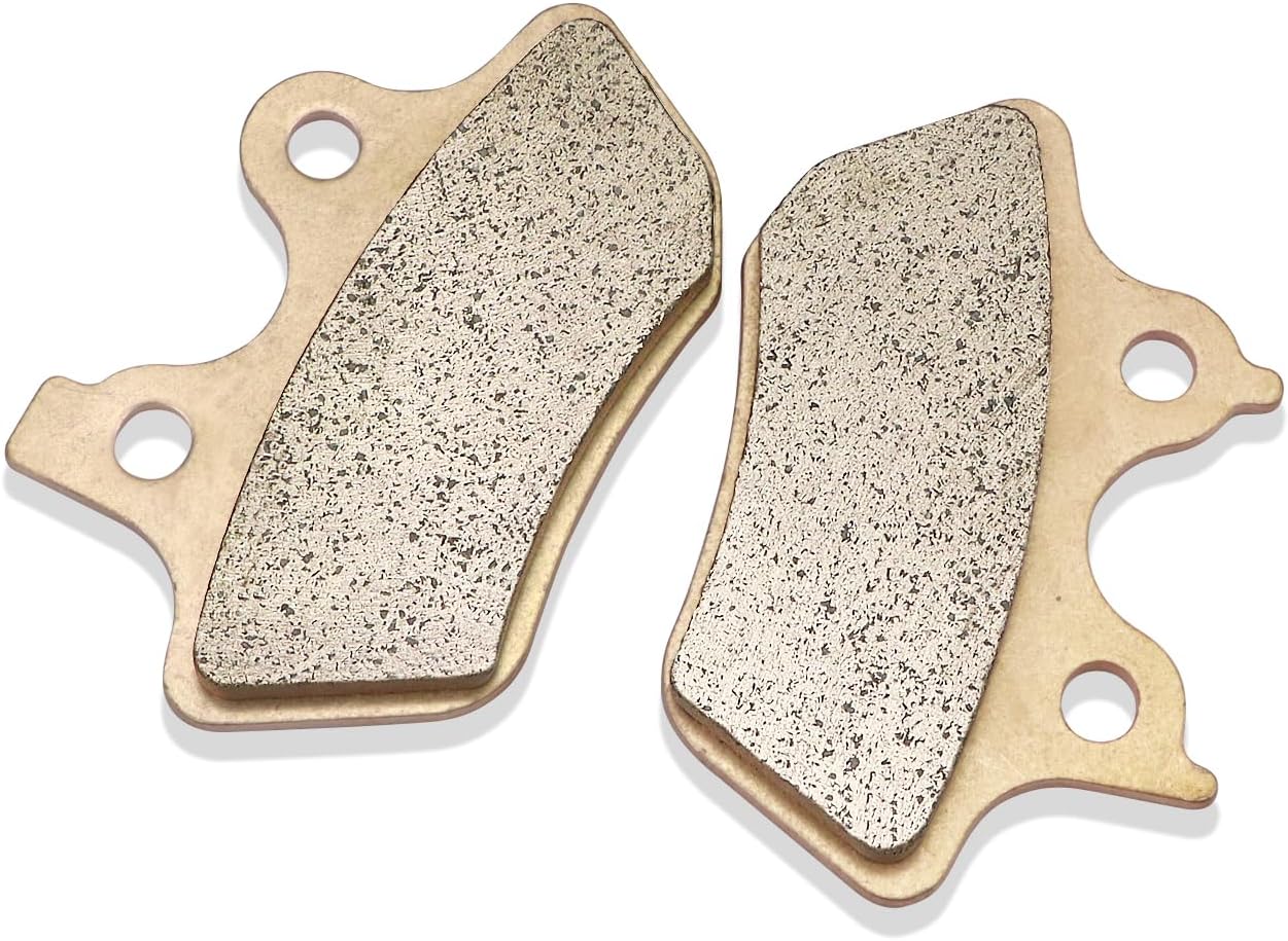 ZICOO Sintered Front & Rear Brake Pads for Harley Heritage Softail Electra Glide Road King Road Glide Dyna Low Rider Fatboy Night Train Wide Glide