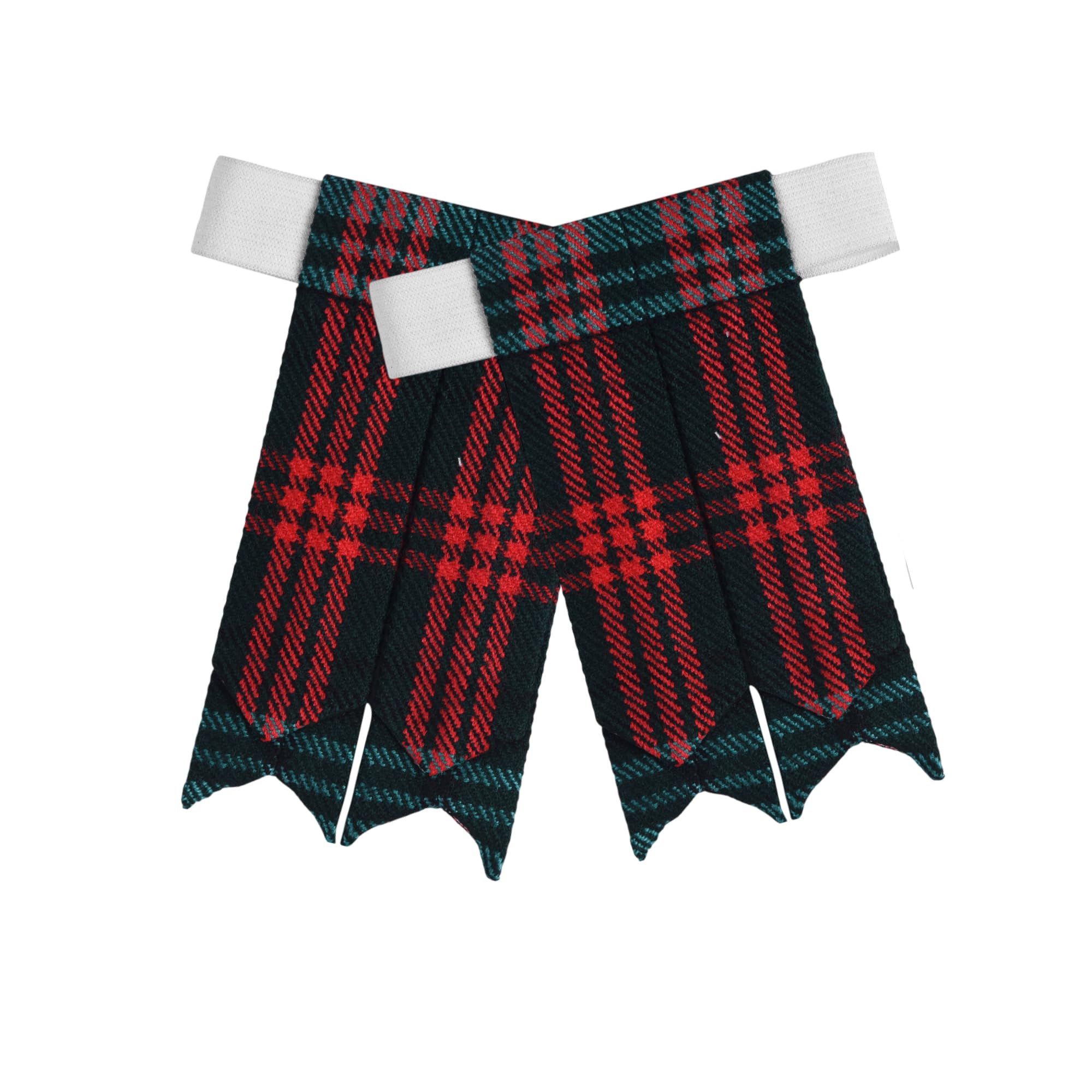Scottish Tartan Kilt Flashes with Elastic Adjusters