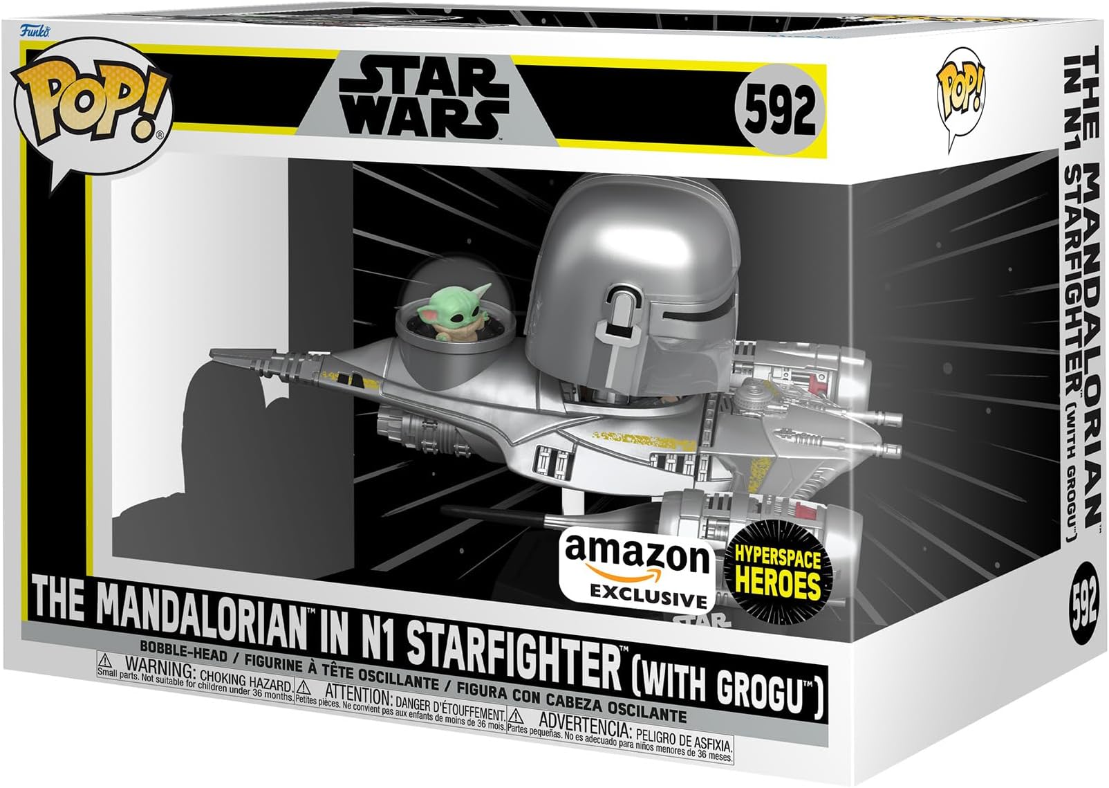 Funko Pop! Deluxe Grogu Avec IG-12 - The Mandalorian - Figurine Vinyle Collection Star Wars