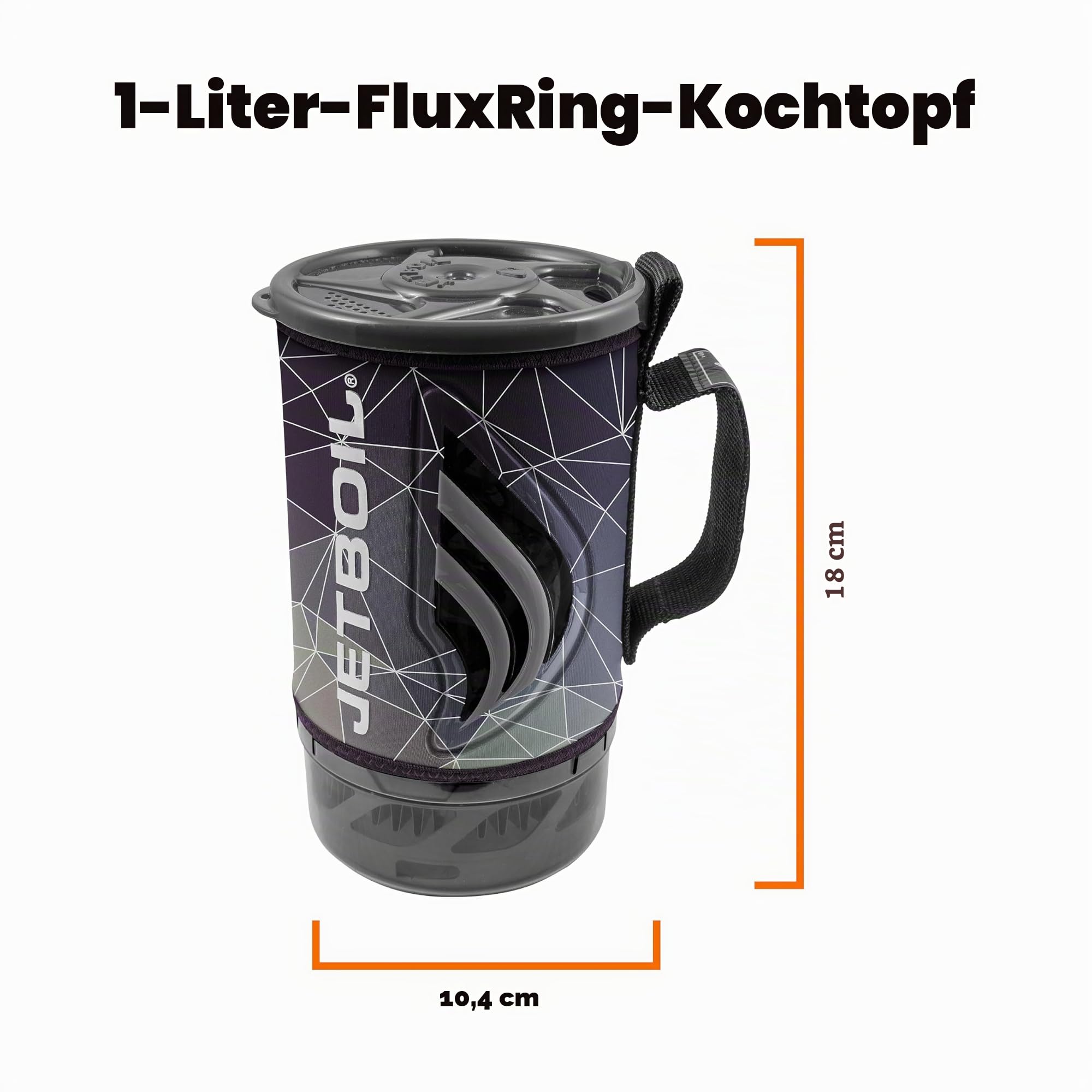 Jetboil Flash Campingkocher/Kochsystem für Camping- und Backpacking