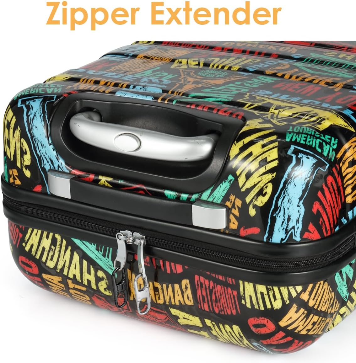 Anti Theft Zipper Lock Backpack Zipper Lock Keep The Zipper Closed, Quick Disconnect Clip Key Holder Add-on Accessory 8PCS 2Sizes (Black/Silver)