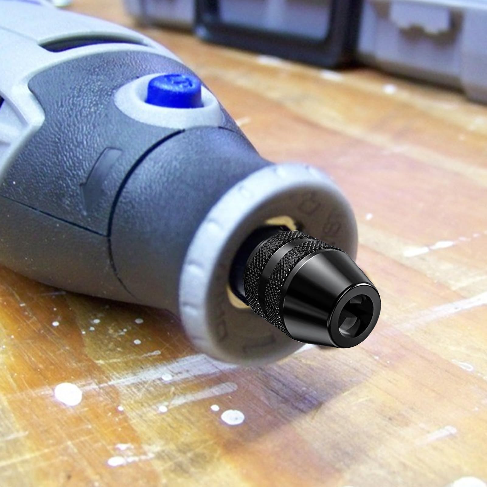 4486 Mandrino per Applicabile a per Dremel,mandrino sds,mandrino trapano mandrino per avvitatore mandrino a sgancio rapido per ricambio 1/32-1/8,mandrino a tre punte,accessori per trapano per