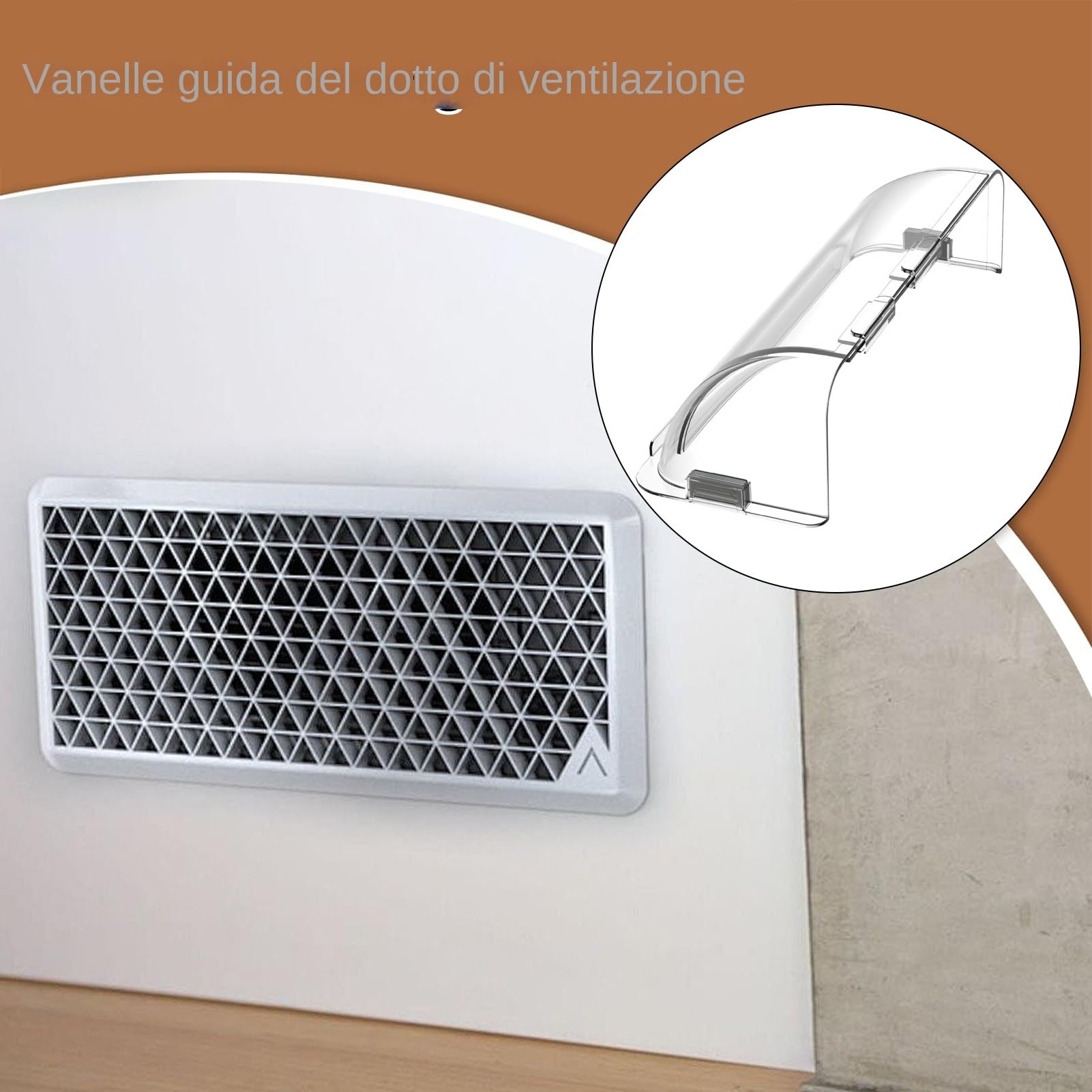 Deflettore Di Ventilazione Magnetico Per Pavimento, Reindirizzamento Flusso D'Aria Per Termosifoni E Condizionatori, Trasparente Anticaduta, Per Casa, Ufficio E Stanze